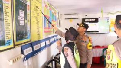 Kapolres Labuhanbatu Tinjau Pos Pengamanan Jelang Puncak Mudik