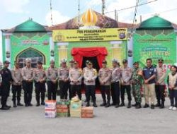 Kapolres Pelalawan Cek Pos Pengamanan, Tekankan Pelayanan Humanis