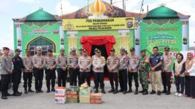 Kapolres Pelalawan Cek Pos Pengamanan, Tekankan Pelayanan Humanis