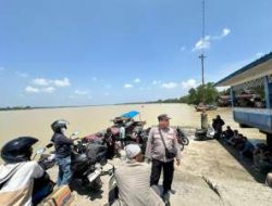 Polsek Panai Tengah Amankan Arus Balik Lebaran di Dermaga Labuhan Bilik