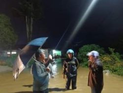 Wabup Taput Tinjau Banjir Aek Haidupan di Tarutung