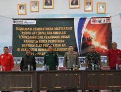 Bupati Humbahas Buka Pelatihan MPA, Perkuat Antisipasi Karhutla