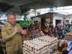 Wabup Taput Tinjau Gerakan Pangan Murah di Siborongborong