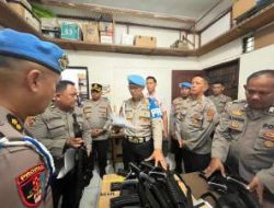 Div Propam Mabes Polri Periksa Senpi di Polres Sergai
