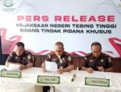 Kejari Tebing Tinggi Tetapkan Dua Tersangka Korupsi DLH