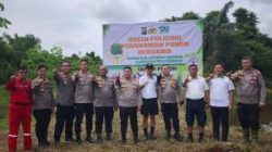 Polres Pelalawan Gencarkan Green Policing, Patroli Karhutla hingga Tanam Pohon