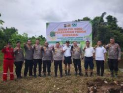 Polres Pelalawan Gencarkan Green Policing, Patroli Karhutla hingga Tanam Pohon