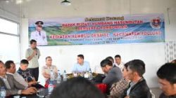 Bupati Humbahas Gelar Rembug Pembangunan Bersama Kepala Desa se-Kecamatan Pollung