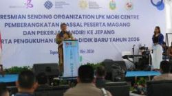 Wabup Taput Hadiri Peresmian LPK Mori Centre SO, Puluhan Peserta Siap Berangkat ke Jepang