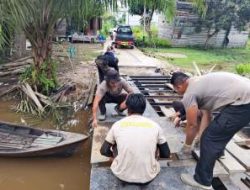 Polsek Bunut Tanam Jagung Hibrida, Perkuat Ketahanan Pangan Nasional