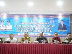Pemkab Taput Jadi Daerah Percontohan Digitalisasi Bansos Nasional