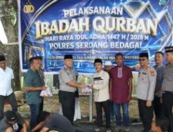 Polres Sergai Tebar Kepedulian Lewat Qurban Idul Adha