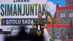 KASAD Bawa Program Air Bersih dan Bantuan Sosial, Kepala Daerah Danau Toba Perkuat Sinergi Pembangunan