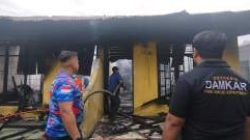 Tiga Rumah Kontrakan di Rantau Selatan Hangus Terbakar