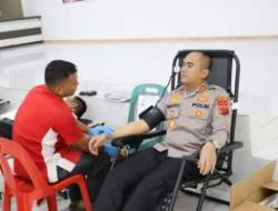 Polres Labuhanbatu Kumpulkan 113 Kantong Darah dalam Bakti Kesehatan Hari Bhayangkara ke-80