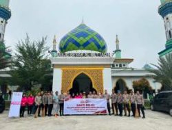 Sambut HUT Bhayangkara ke-80, Polres Pelalawan Gelar Bhakti Religi di Masjid dan Gereja