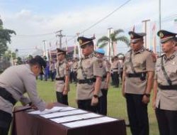 Polres Pelalawan Rotasi Lima Pejabat, Kapolres Tekankan Penguatan Pelayanan Publik