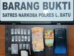 Residivis Narkoba Kembali Diciduk, Polisi Sita 12 Paket Sabu di Marbau