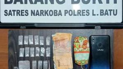 Residivis Narkoba Kembali Diciduk, Polisi Sita 12 Paket Sabu di Marbau
