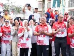 Ribuan Warga Tumpah Ruah Ikuti Jalan Santai HUT ke-81 RI di Rantauprapat