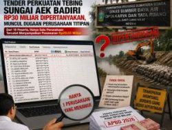 Tender Perkuatan Tebing Sungai Aek Badiri Rp30 Miliar Dipertanyakan, Muncul Dugaan Perusahaan Titipan