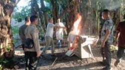 Polres Sergai Musnahkan Lapak Diduga Sarang Narkoba Usai Laporan Warga