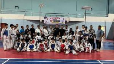 190 Atlet Taekwondo Ikuti Ujian Kenaikan Tingkat di Tebing Tinggi
