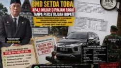 BPK Temukan BMD Setda Toba Rp4,1 Miliar Dipinjam Pakai Tanpa Persetujuan Bupati