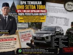 BPK Temukan BMD Setda Toba Rp4,1 Miliar Dipinjam Pakai Tanpa Persetujuan Bupati