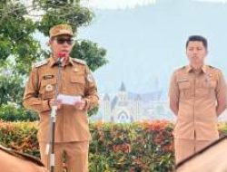 Pimpin Apel Gabungan, Wabup Taput Tekankan Evaluasi Kerja, Inovasi, dan Transparansi Publik