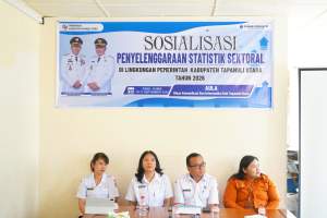 Tingkatkan Kualitas Data Pembangunan, Pemkab Taput Gelar Sosialisasi Penyelenggaraan Statistik Sektoral