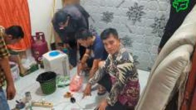 Polisi Gerebek Rumah Diduga Sarang Narkoba di Marbau