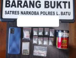 Pengedar Sabu 9,51 Gram Diciduk di Bilah Hulu
