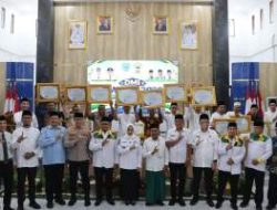 Kapolres Labuhanbatu Raih Penghargaan Tokoh Kemakmuran Masjid