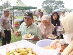 Warung Polisi Polres Labuhanbatu Bagikan 350 Porsi Makanan Gratis